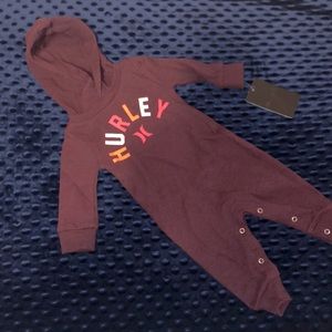 Hurley waffle knit onesie